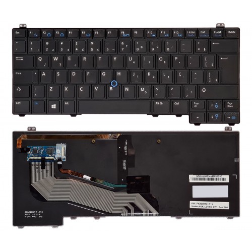 Teclado Compatível Dell Latitude E5440 Retroiluminado Abnt2