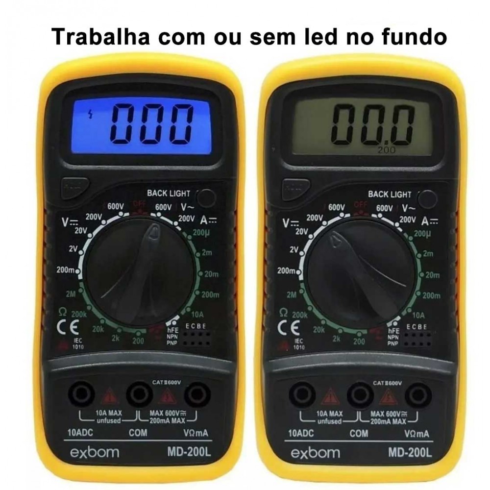 Mult Metro Digital Profissional Exbom Beep E Ilumina O