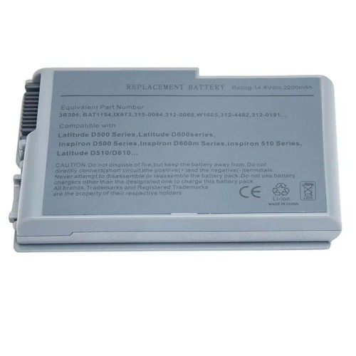 Bateria Para Dell Latitude D500 D505 D510 D520 D530 D600 14.8v