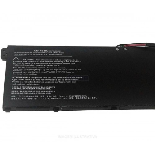 Bateria Para Acer Ac14b8k Ac14b3k 3icp5/57/80 15.2v 