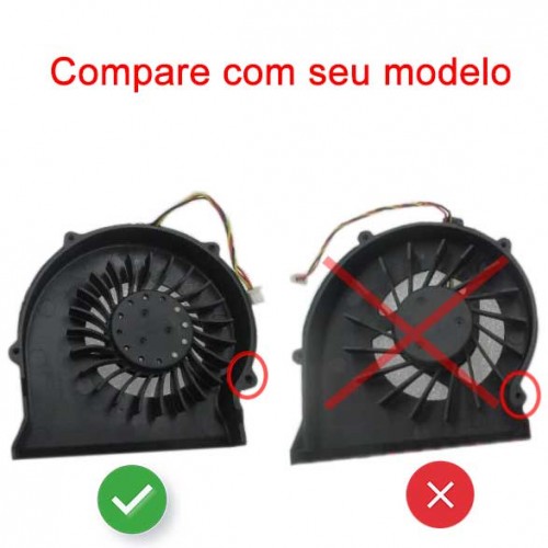 Cooler Fan Ventoinha Para Notebook MSI CX623 CX620MX CX420
