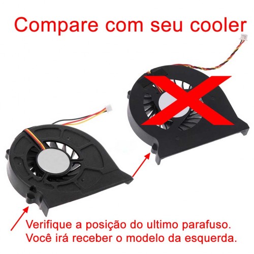 Cooler Fan Ventoinha Para Notebook MSI CX600 CX605 CX620