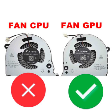 Cooler Fan Ventoinha Para GPU Dell G5 15 5587 P72F P72f002