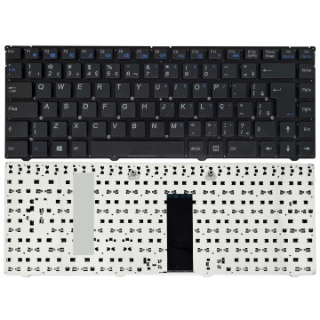 Teclado para Itautec Infoway W7545, W7550, 6-80-W2440-330-1 | BR, Preto