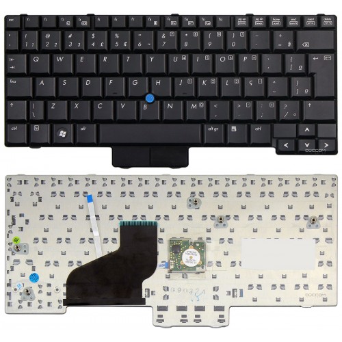 Teclado P/ Elitebook Hp 2510p 2530p Pk1303b02u0 Com Ç