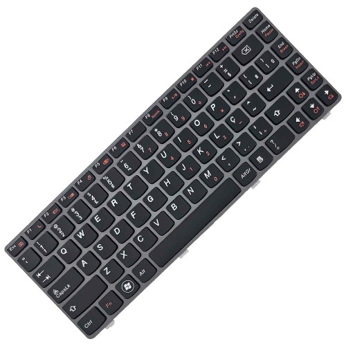 Teclado Compatível Lenovo Ideapad Z450 Z460a Z460g Frame Cinza