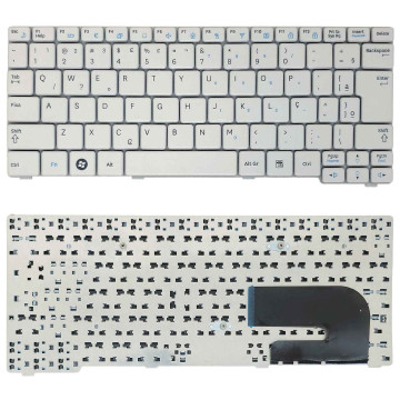 Teclado Branco Netbook Samsung 150n Plus Np-n150-bd2r Com Ç