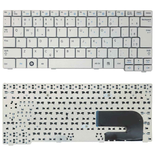 Teclado Branco Netbook Samsung 150n Plus Np-n150-bd2r Com Ç Teclado Branco Netbook Samsung 150n Plus Np-n150-bd2r Com Ç