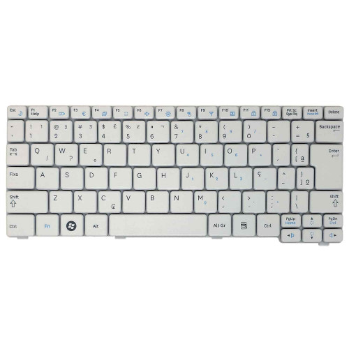 Teclado Branco Netbook Samsung 150n Plus Np-n150-bd2r Com Ç Teclado Branco Netbook Samsung 150n Plus Np-n150-bd2r Com Ç