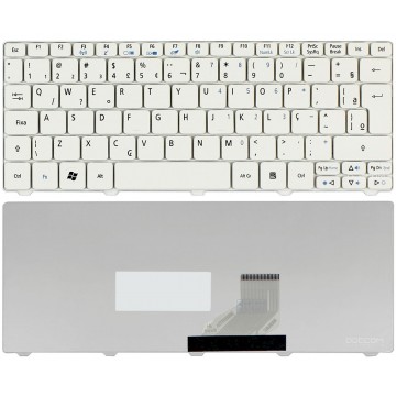 Teclado Para Netbook Acer PK130AE1025 PK130AE2000 Branco