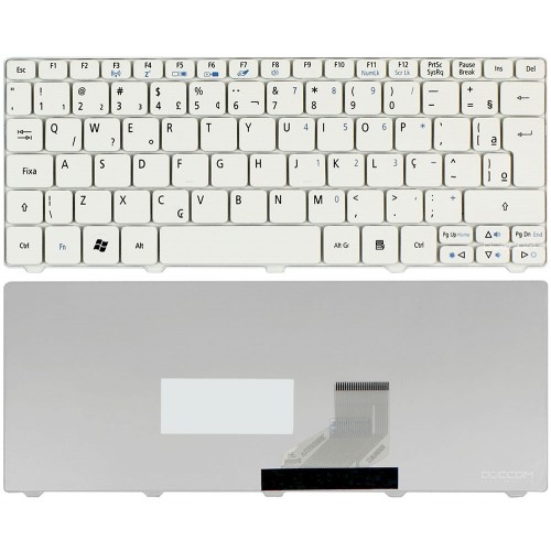 Teclado Para Netbook Acer V111102AS1 V111102AS2 Branco