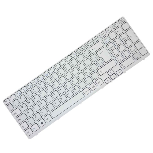 Teclado Para Notebook Sony Vaio 149095811BR SVE15111EBS Branco