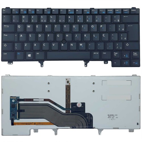 Teclado Dell Latitude E5420 E5520 E6320 E6420   Atg Xt3 Ç Br Com Backlight