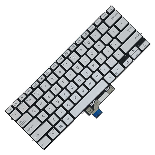 Teclado para Asus ZenBook 14 UM431, UM431D, UM431DA | US, Prata com Backlight