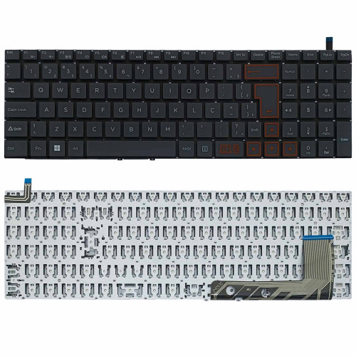 Teclado para Positivo Vision C15, C4128A-15, C4128ABR | BR, Cinza Escuro Teclado para Positivo Vision C15, C4128A-15, C4128ABR | BR, Cinza Escuro
