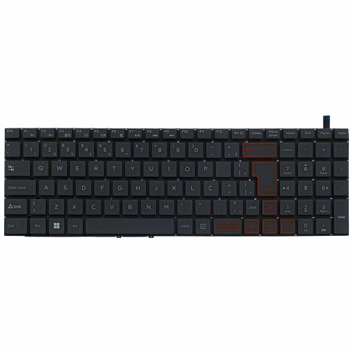Teclado para Positivo Vision C15, C4128A-15, C4128ABR | BR, Cinza Escuro Teclado para Positivo Vision C15, C4128A-15, C4128ABR | BR, Cinza Escuro