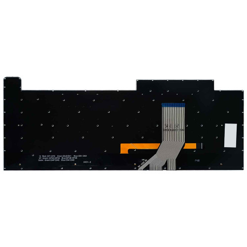 Teclado para Asus ROG Strix G15 G512, G512L, G512LI | US, Preto com Backlight RGB