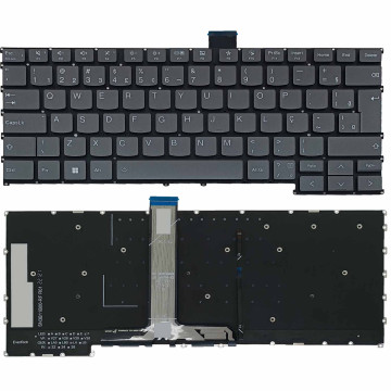 Teclado para Lenovo ThinkBook 14 G6 ABP Type (21KJ) | BR, Cinza Escuro com Backlight