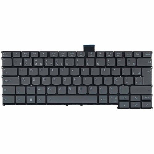 Teclado para Lenovo ThinkBook 14 G6 ABP, 14 G6 IRL | BR, Cinza Escuro com Backlight