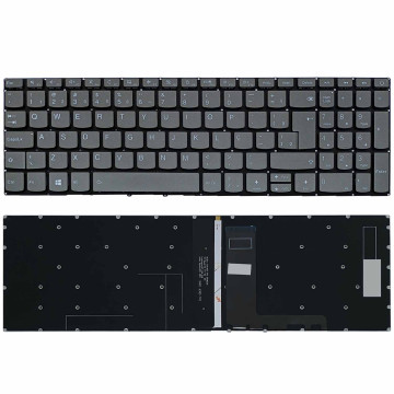 Teclado para Lenovo IdeaPad L340-17IRH Type 81LL Gaming | BR, Grafite com Backlight Branco