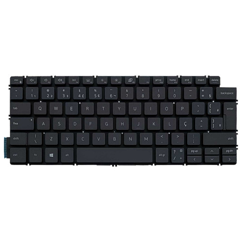 Teclado para Dell Latitude 3301 P114G, 3410 P129G | BR, Cinza Escuro com Backlight Teclado para Dell Latitude 3301 P114G, 3410 P129G | BR, Cinza Escuro com Backlight