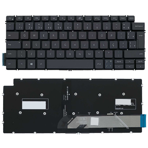 Teclado para Dell Latitude 3301 P114G, 3410 P129G | BR, Cinza Escuro com Backlight Teclado para Dell Latitude 3301 P114G, 3410 P129G | BR, Cinza Escuro com Backlight