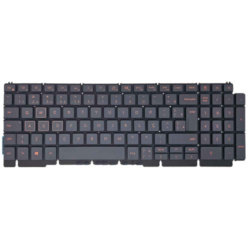 Teclado para Dell G15 5510 P105F001/P105F002 | BR, Grafite com Backlight Laranja