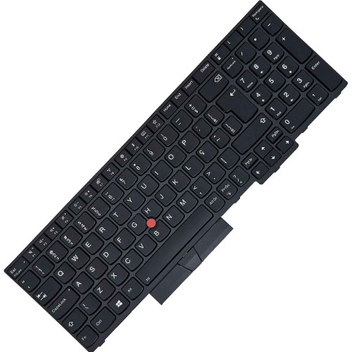 Teclado para Lenovo ThinkPad E590 Types (20NB, 20NC) | BR, Preto com Frame, Backlight Branco, Pointing Stick