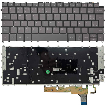Teclado para Samsung Galaxy Book S NP767XCM-K01BR | BR, Grafite com Backlight Branco