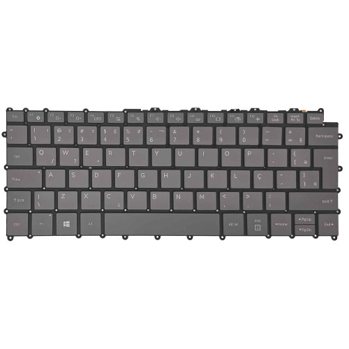 Teclado para Samsung Galaxy Book S NP767XCM-K01BR | BR, Grafite com Backlight Branco