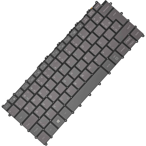Teclado para Samsung Galaxy Book S NP767XCM-K01BR | BR, Grafite com Backlight Branco