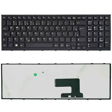 Teclado para Sony VAIO PCG-71911L, PCG-71911M, PCG-71911X | BR, Preto com Frame