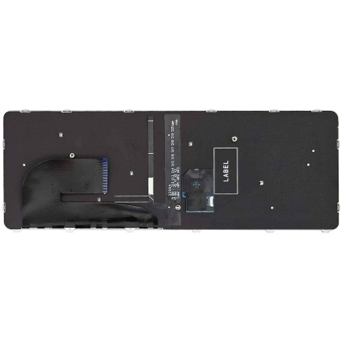 Teclado para HP EliteBook 745 840 848 Serie G3 | BR, Preto com Frame Prata, Backlight Branco, Pointing Stick