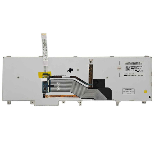 Teclado para Dell Precision M6800 P30F001 | US, Preto com Backlight Branco, Pointing Stick
