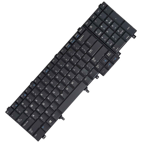 Teclado para Dell Precision M6800 P30F001 | US, Preto com Backlight Branco, Pointing Stick
