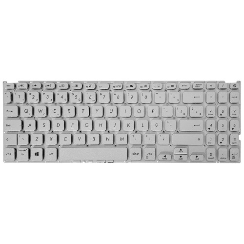 Teclado para Asus A509FA, A509FB, A509FJ, A509FL | Prata BR