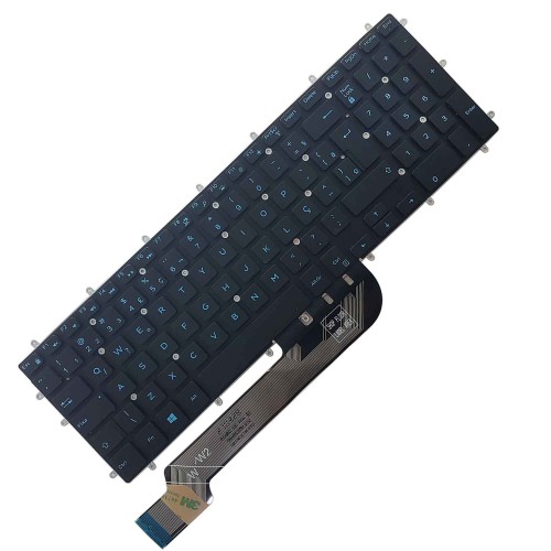 Teclado Para Dell Inspiron 15 5565 5567 5570 5575 Led Azul