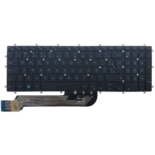 Teclado Para Dell Inspiron 15 5565 5567 5570 5575 Led Azul