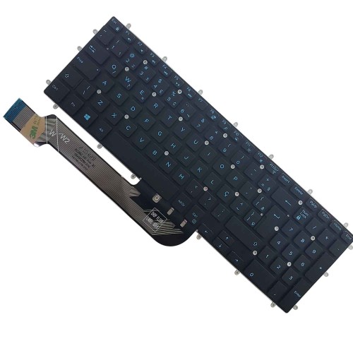 Teclado Para Dell Inspiron 15 5565 5567 5570 5575 Led Azul