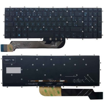 Teclado Para Dell Inspiron 15 5565 5567 5570 5575 Led Azul