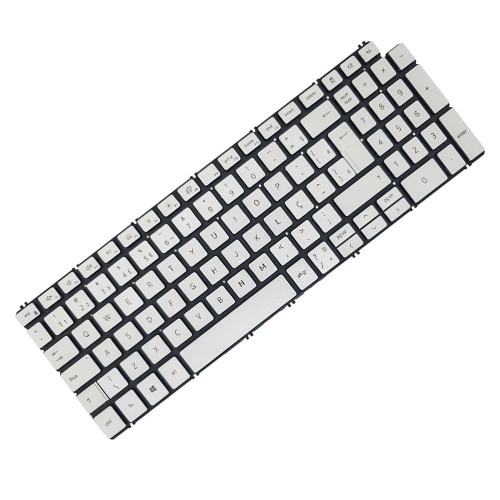 Teclado Para DELL Inspiron 15 5590 P88F P88F001 Prata LED