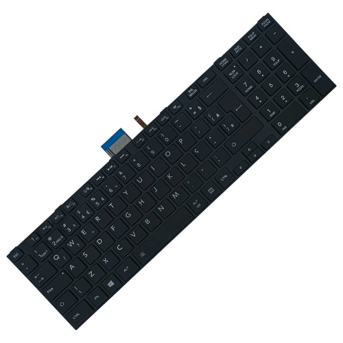 Teclado para Toshiba Satellite S50-A, S50D-A, S50T-A, S75T-A | BR, Preto com Frame, Backlight
