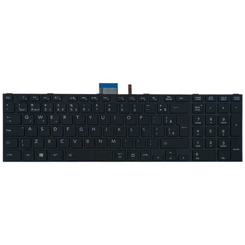Teclado para Toshiba Satellite S50-A, S50D-A, S50T-A, S75T-A | BR, Preto com Frame, Backlight