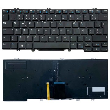 Teclado Para Dell Latitude 5280 5289 5290 7280 7290 Com LED