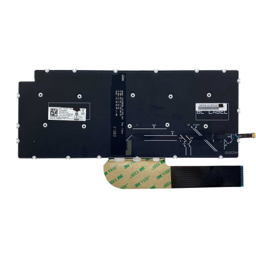 Teclado para Dell Inspiron 5490 5498 P116G/P116G001 | BR, Prata com Backlight Teclado para Dell Inspiron 5490 5498 P116G/P116G001 | BR, Prata com Backlight