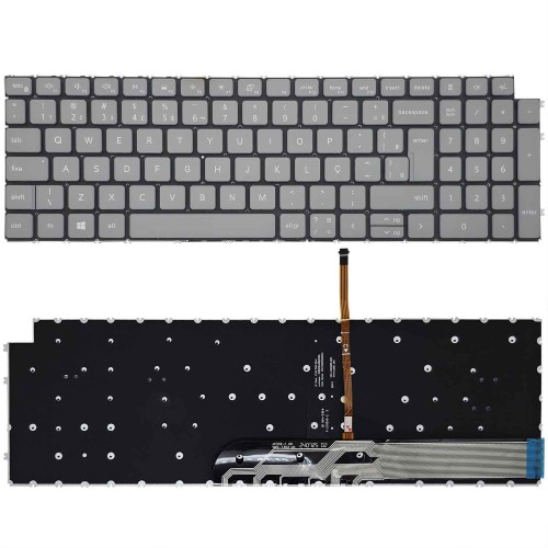 Teclado Para Dell Inspiron 16 Plus 7610 - 15 i1100 Cinza Led