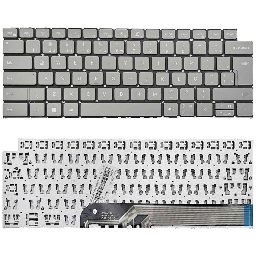 Teclado Para DELL Inspiron 14 7440 P187G P187G001 Cinza