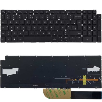 Teclado Para Dell Latitude 3510 e3510c 08WXP3 Preto Com LED