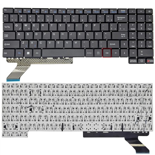 Teclado para Notebook Multilaser Ultra UB260  UB261 - Cinza