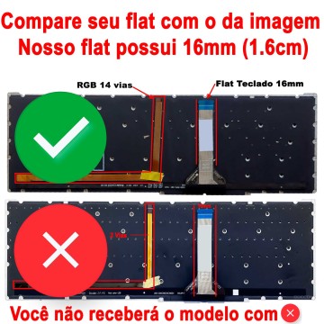Teclado Para Acer Nitro AN517-41 AN515-45-R21A - Versão RGB